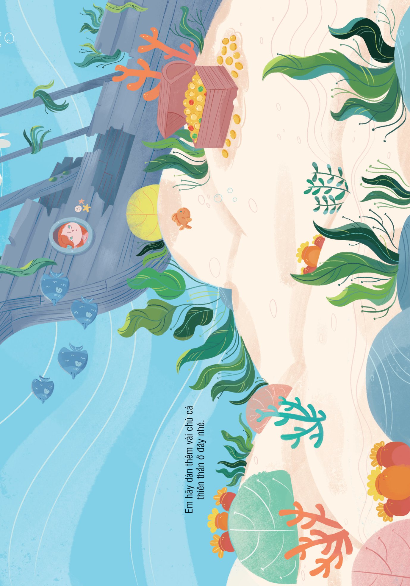 bóc dán thông minh - nàng tiên cá (dành cho trẻ từ 3-8 tuổi)