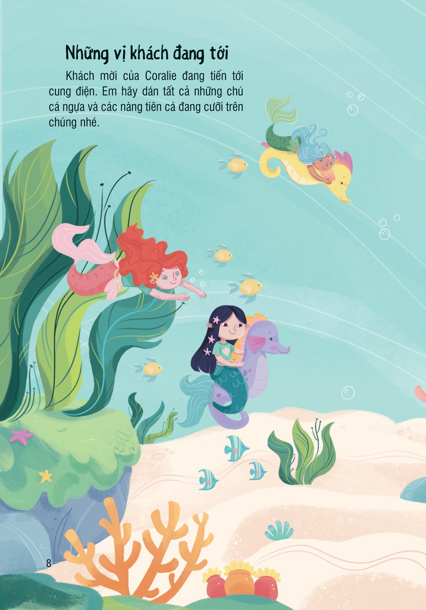 bóc dán thông minh - nàng tiên cá (dành cho trẻ từ 3-8 tuổi)