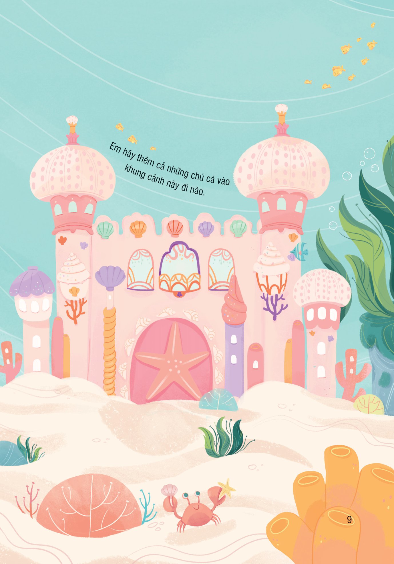 bóc dán thông minh - nàng tiên cá (dành cho trẻ từ 3-8 tuổi)