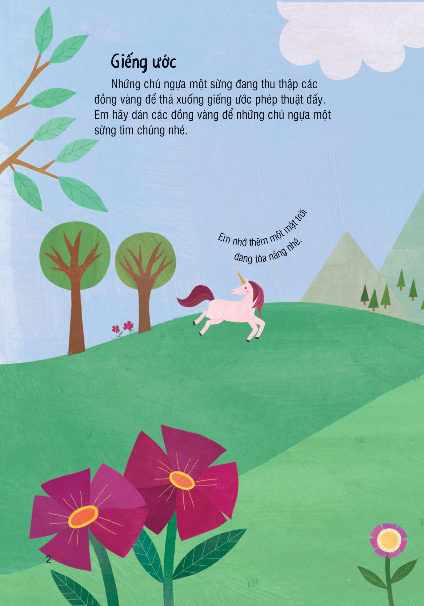 bóc dán thông minh - ngựa một sừng (dành cho trẻ từ 3-8 tuổi)