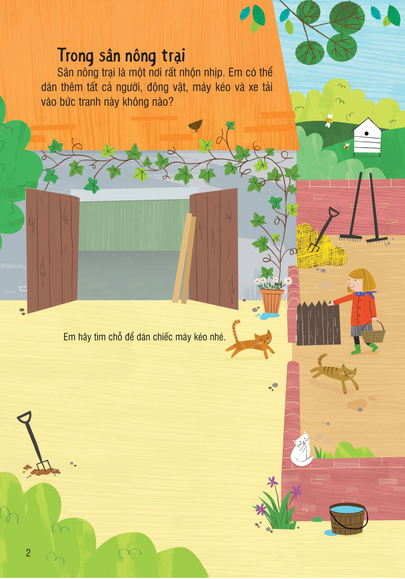 bóc dán thông minh - nông trại