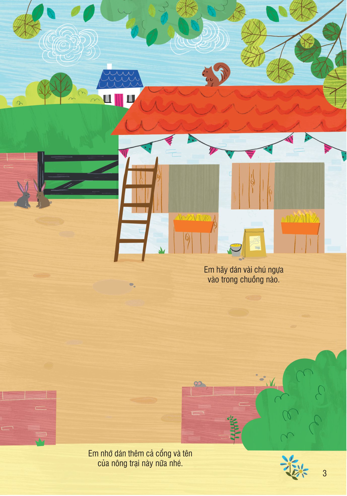 bóc dán thông minh - nông trại