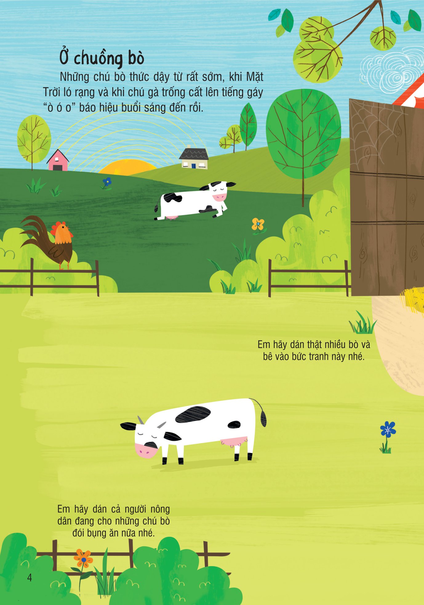 bóc dán thông minh - nông trại