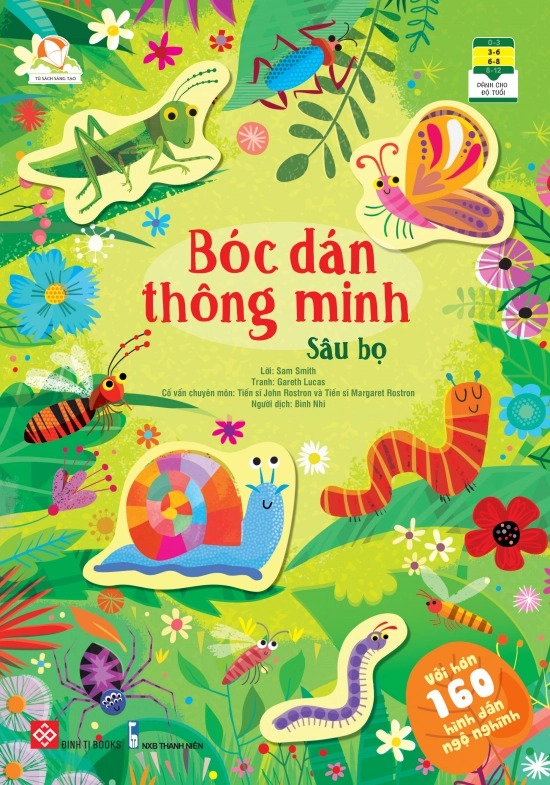 bóc dán thông minh - sâu bọ (dành cho trẻ từ 3-8 tuổi)