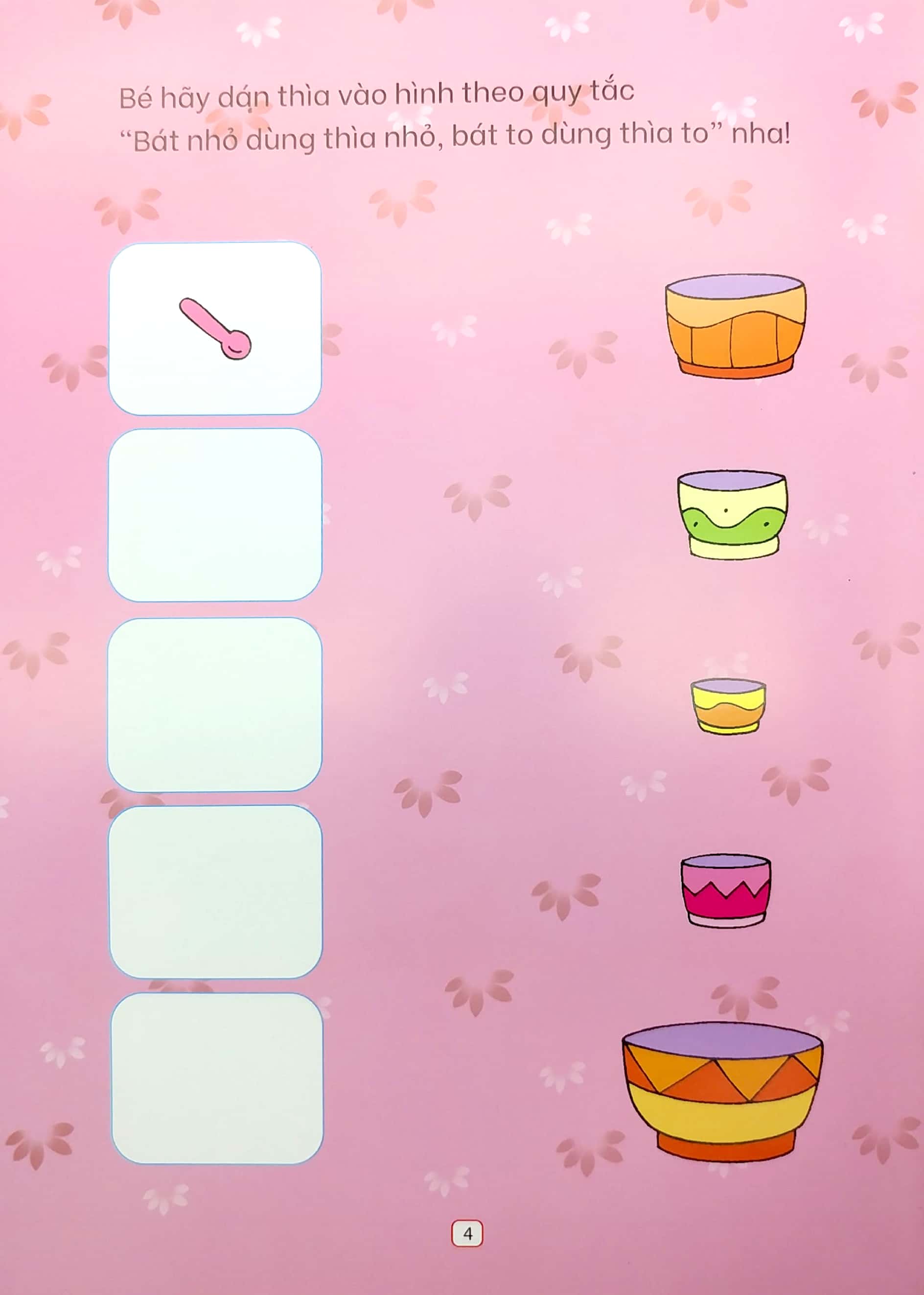 bóc dán thông minh vừa học vừa chơi 2-6 tuổi - khả năng quan sát