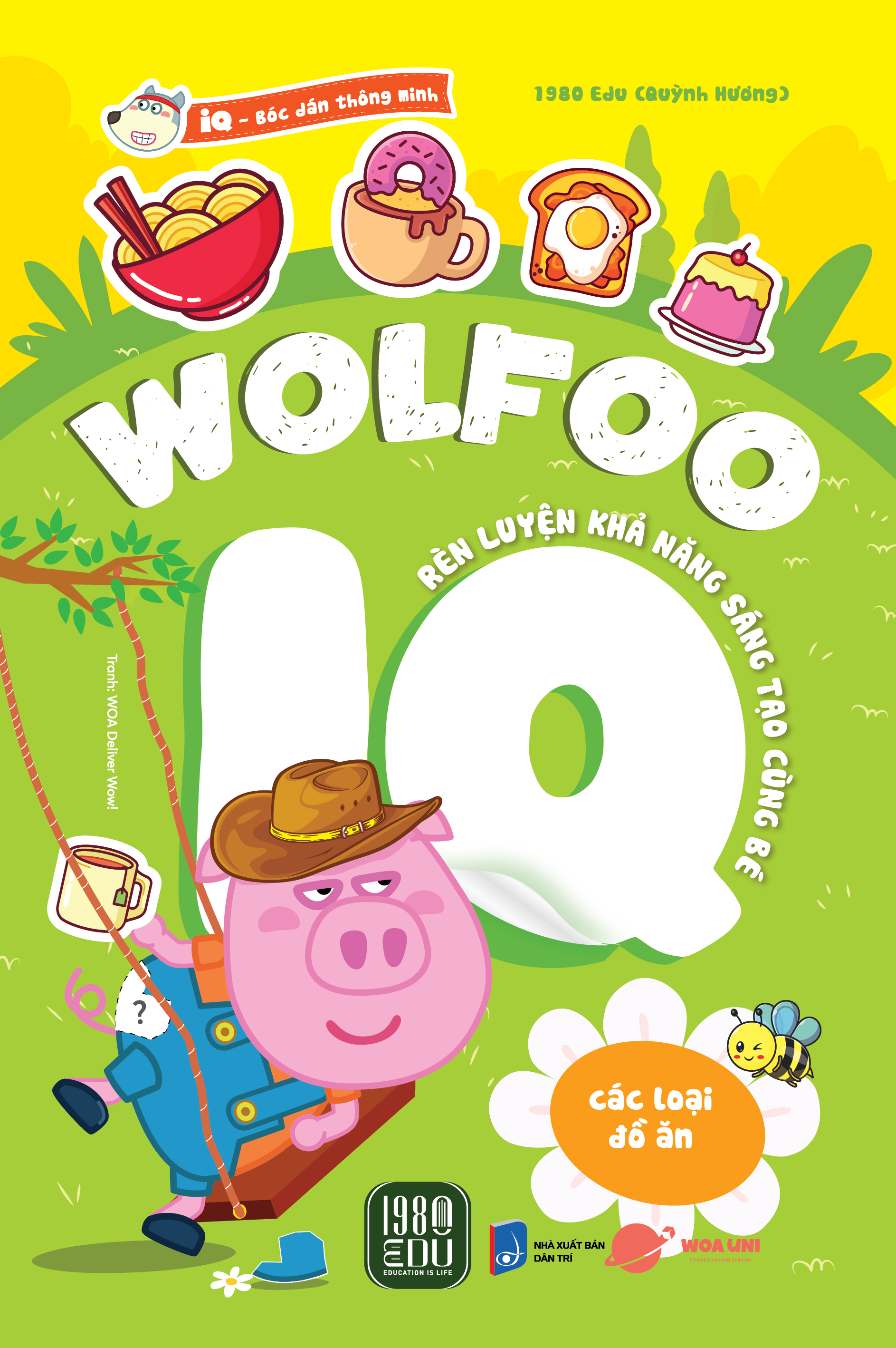 bóc dán thông minh - wolfoo iq rèn luyện khả năng sáng tạo cùng bé - các loại đồ ăn