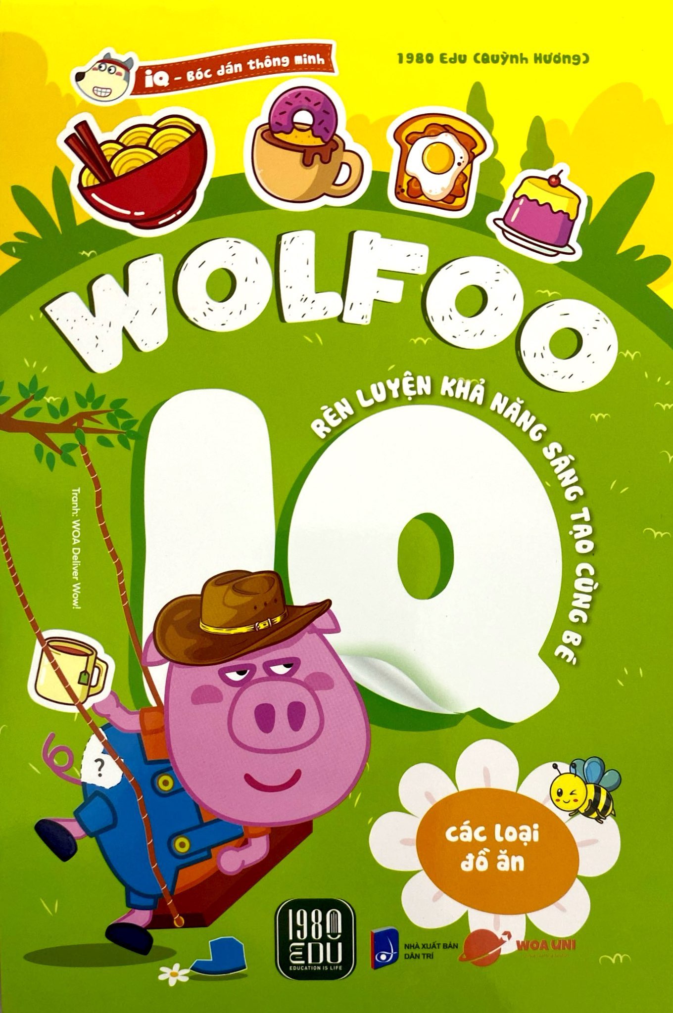 bóc dán thông minh - wolfoo iq rèn luyện khả năng sáng tạo cùng bé - các loại đồ ăn