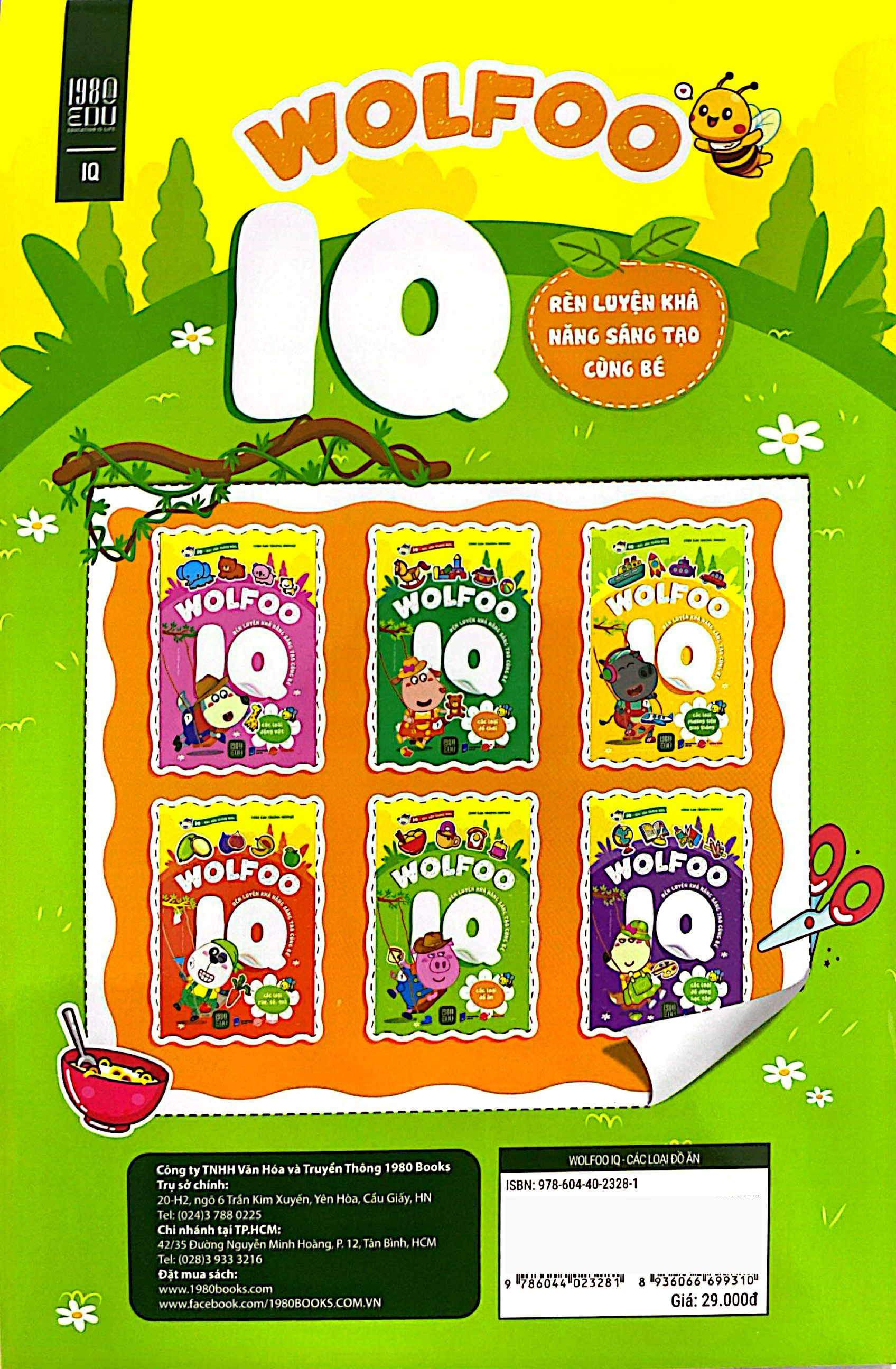 bóc dán thông minh - wolfoo iq rèn luyện khả năng sáng tạo cùng bé - các loại đồ ăn