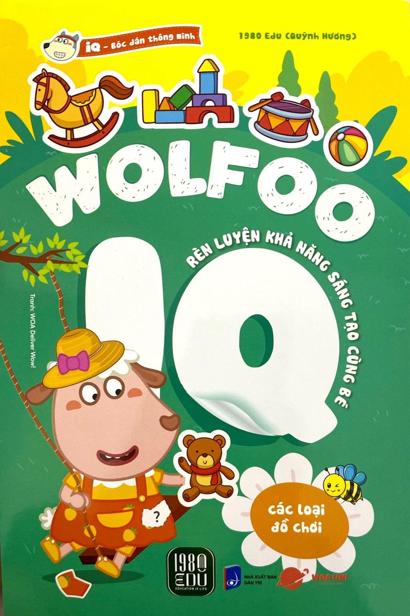 bóc dán thông minh - wolfoo iq rèn luyện khả năng sáng tạo cùng bé - các loại đồ chơi