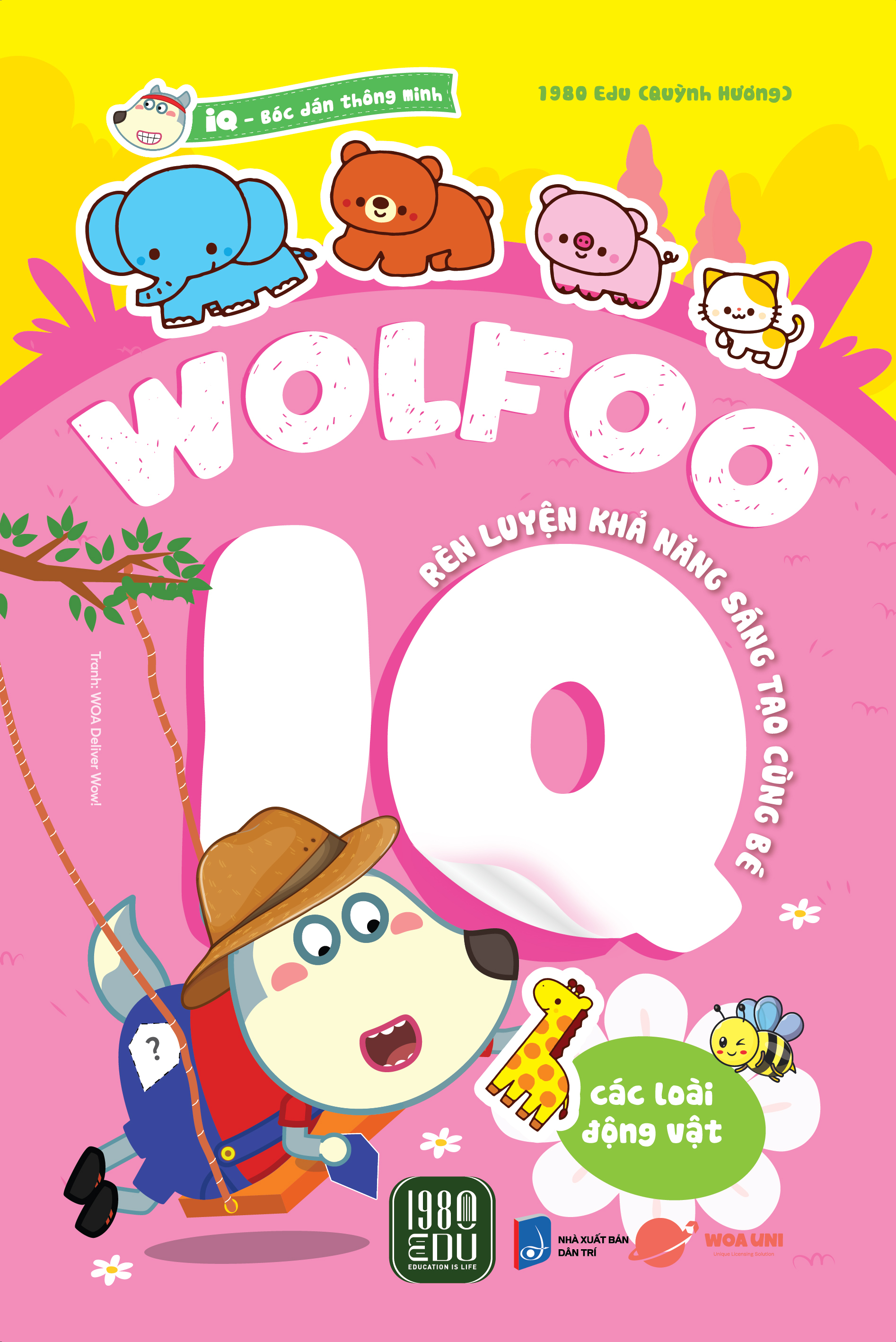 bóc dán thông minh - wolfoo iq rèn luyện khả năng sáng tạo cùng bé - các loài động vật