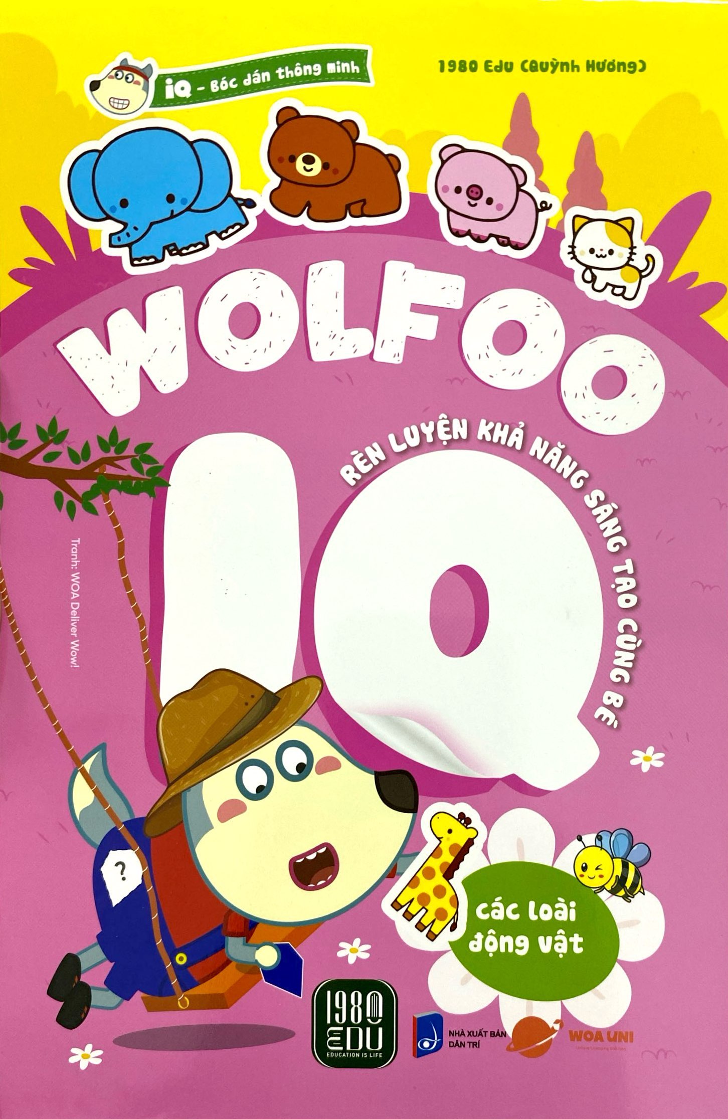 bóc dán thông minh - wolfoo iq rèn luyện khả năng sáng tạo cùng bé - các loài động vật