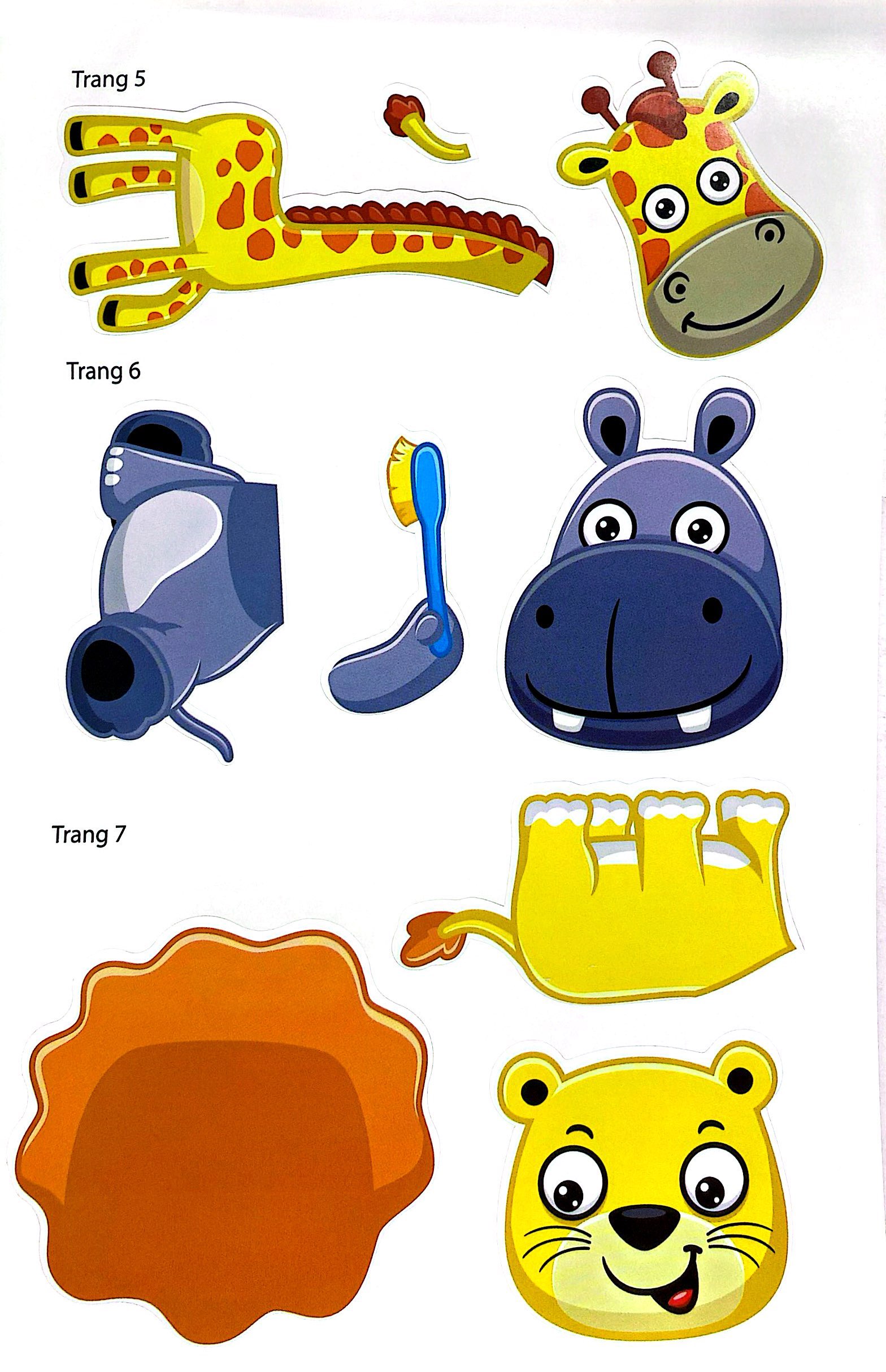 bóc dán thông minh - wolfoo iq rèn luyện khả năng sáng tạo cùng bé - các loài động vật