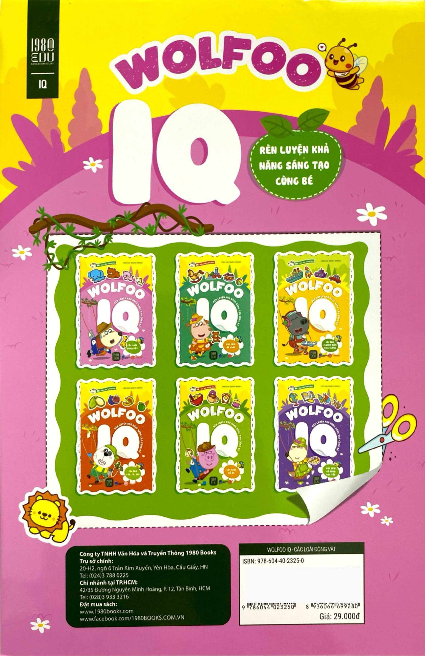 bóc dán thông minh - wolfoo iq rèn luyện khả năng sáng tạo cùng bé - các loài động vật