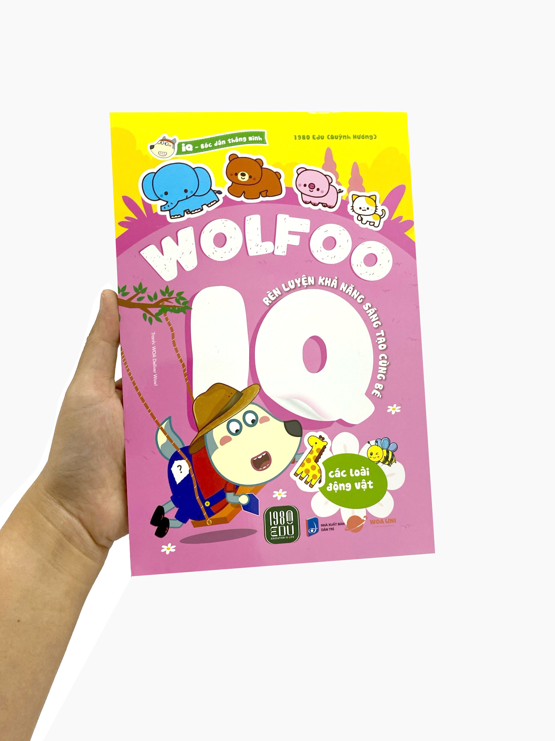 bóc dán thông minh - wolfoo iq rèn luyện khả năng sáng tạo cùng bé - các loài động vật