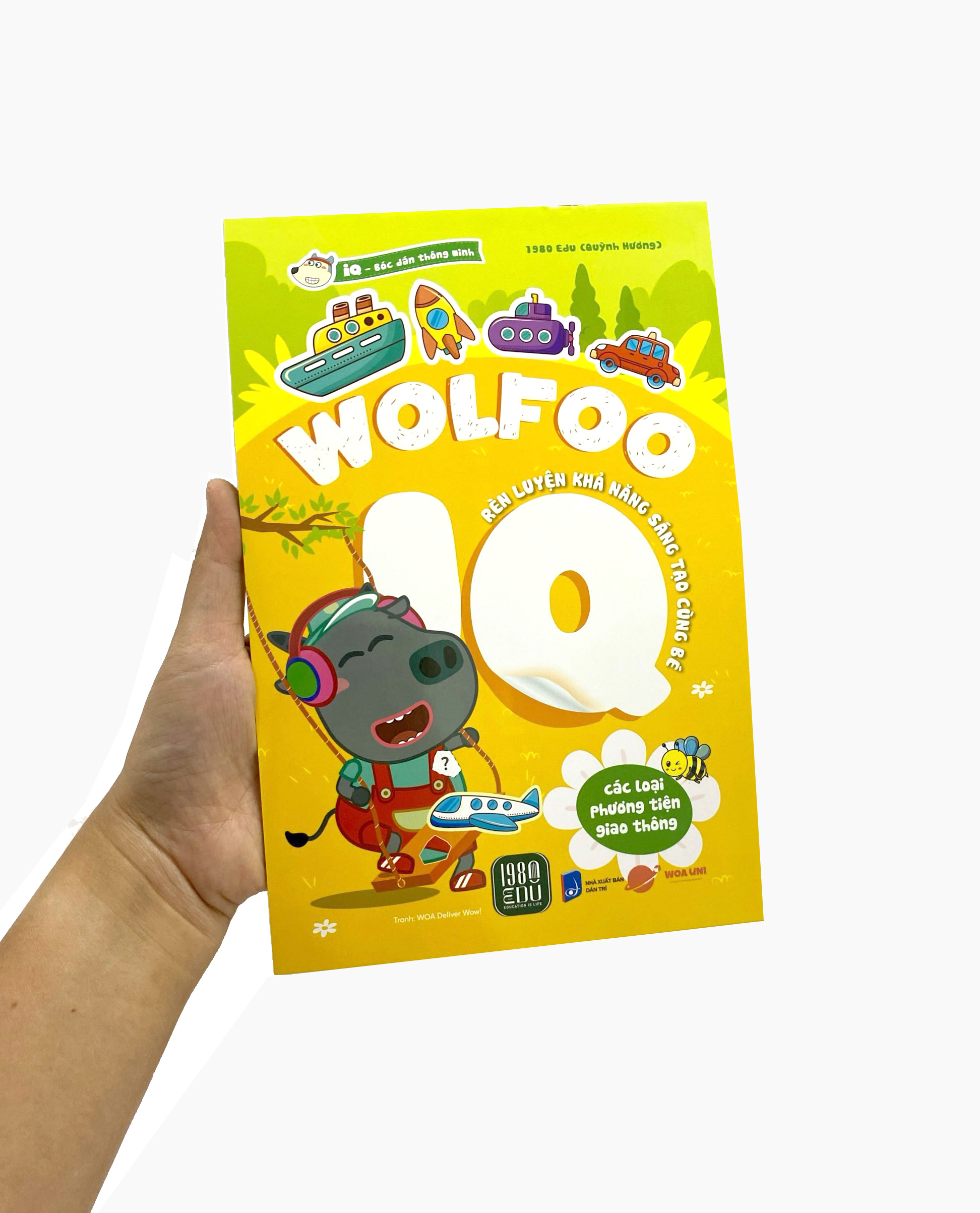 bóc dán thông minh - wolfoo iq rèn luyện khả năng sáng tạo cùng bé - các loại phương tiện giao thông