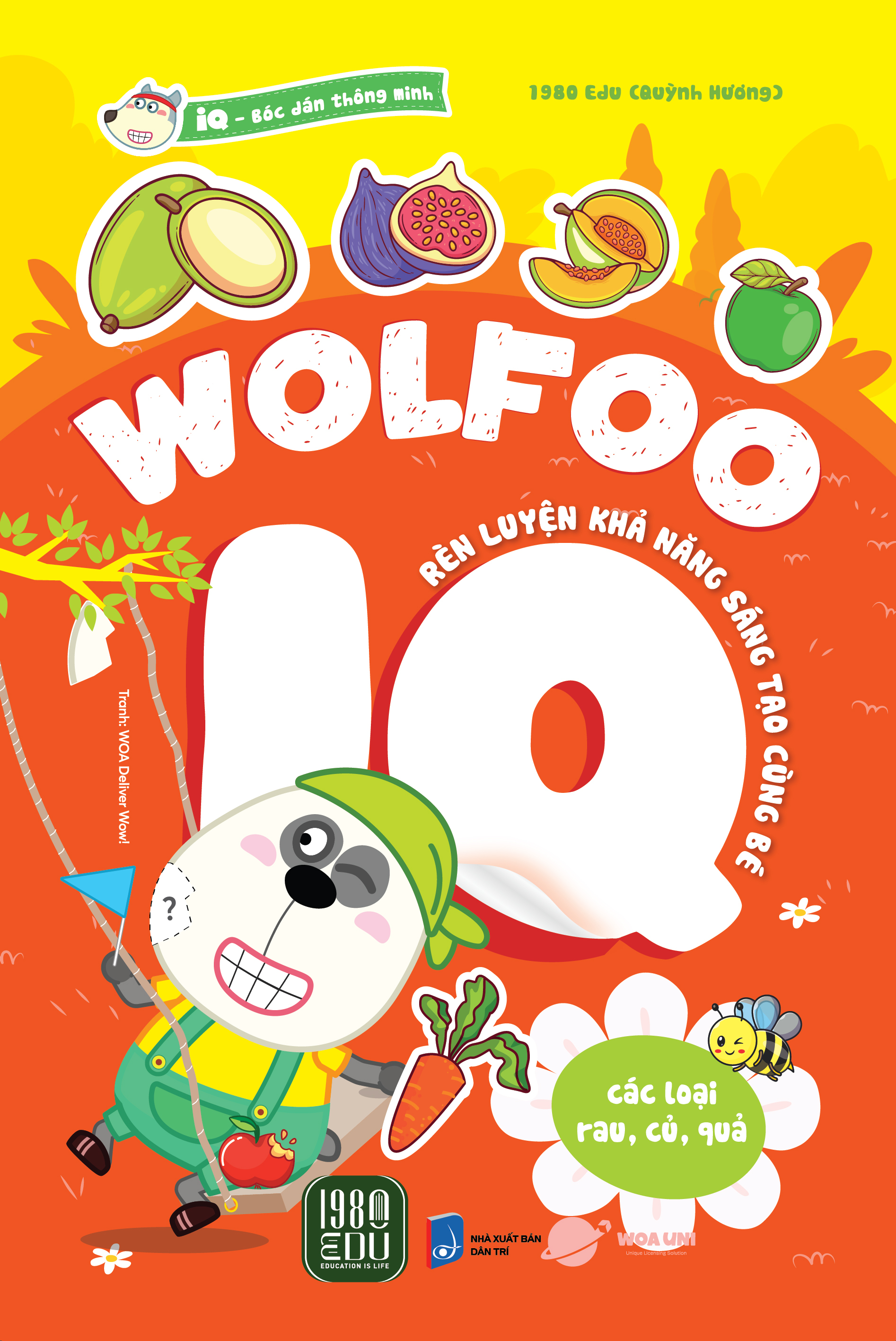 bóc dán thông minh - wolfoo iq rèn luyện khả năng sáng tạo cùng bé - các loại rau củ quả