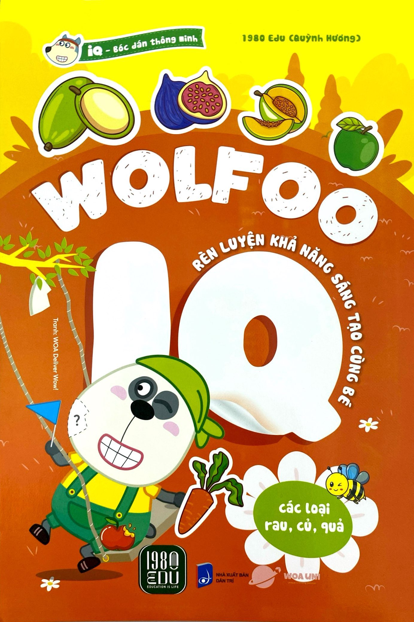 bóc dán thông minh - wolfoo iq rèn luyện khả năng sáng tạo cùng bé - các loại rau củ quả
