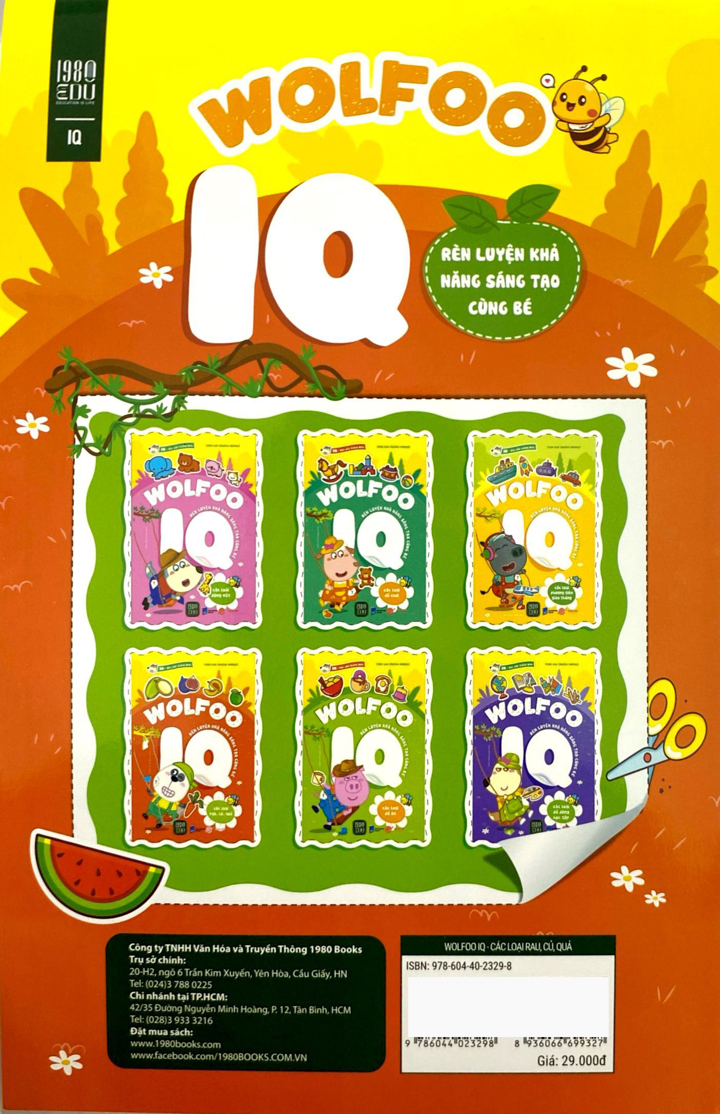 bóc dán thông minh - wolfoo iq rèn luyện khả năng sáng tạo cùng bé - các loại rau củ quả