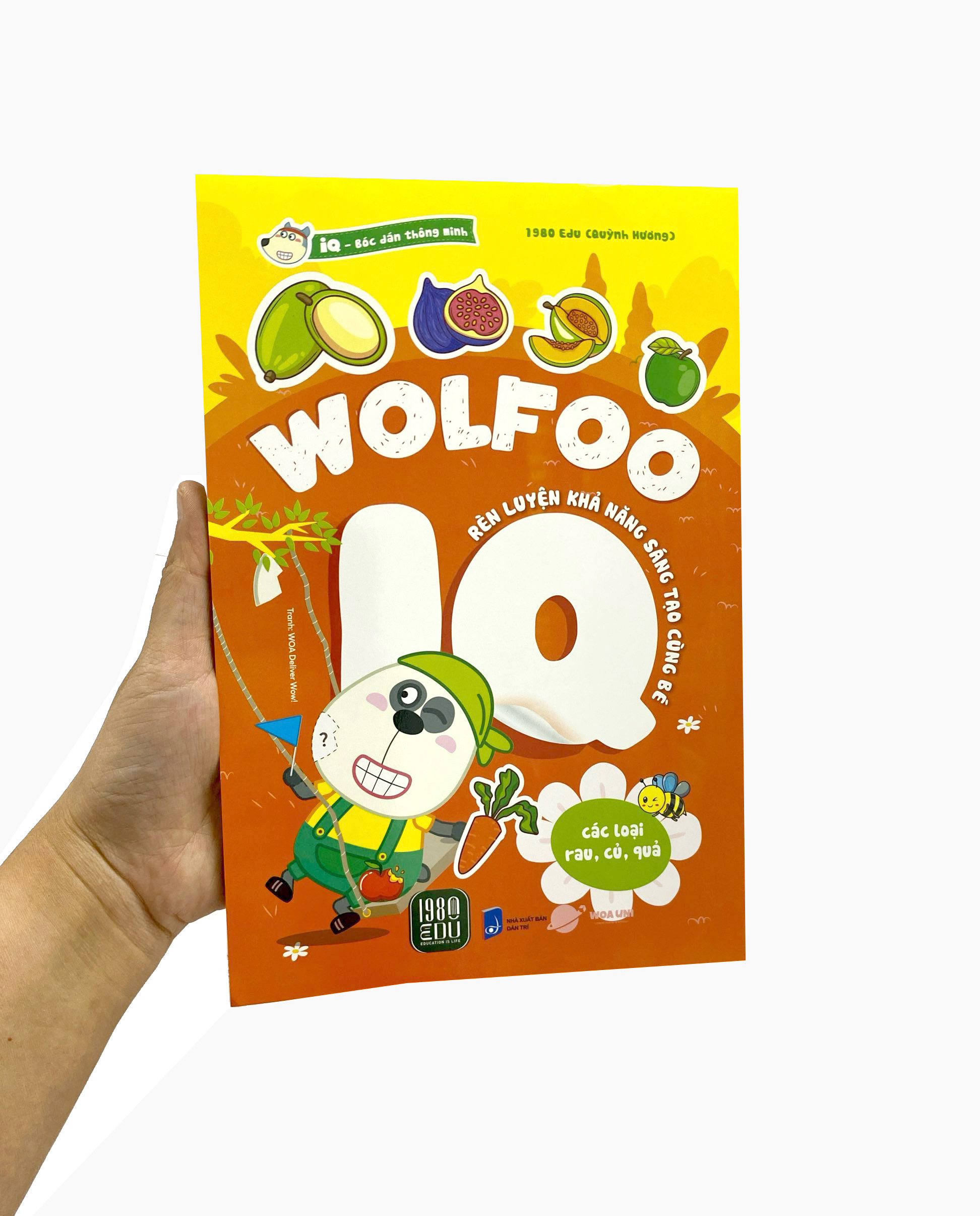 bóc dán thông minh - wolfoo iq rèn luyện khả năng sáng tạo cùng bé - các loại rau củ quả