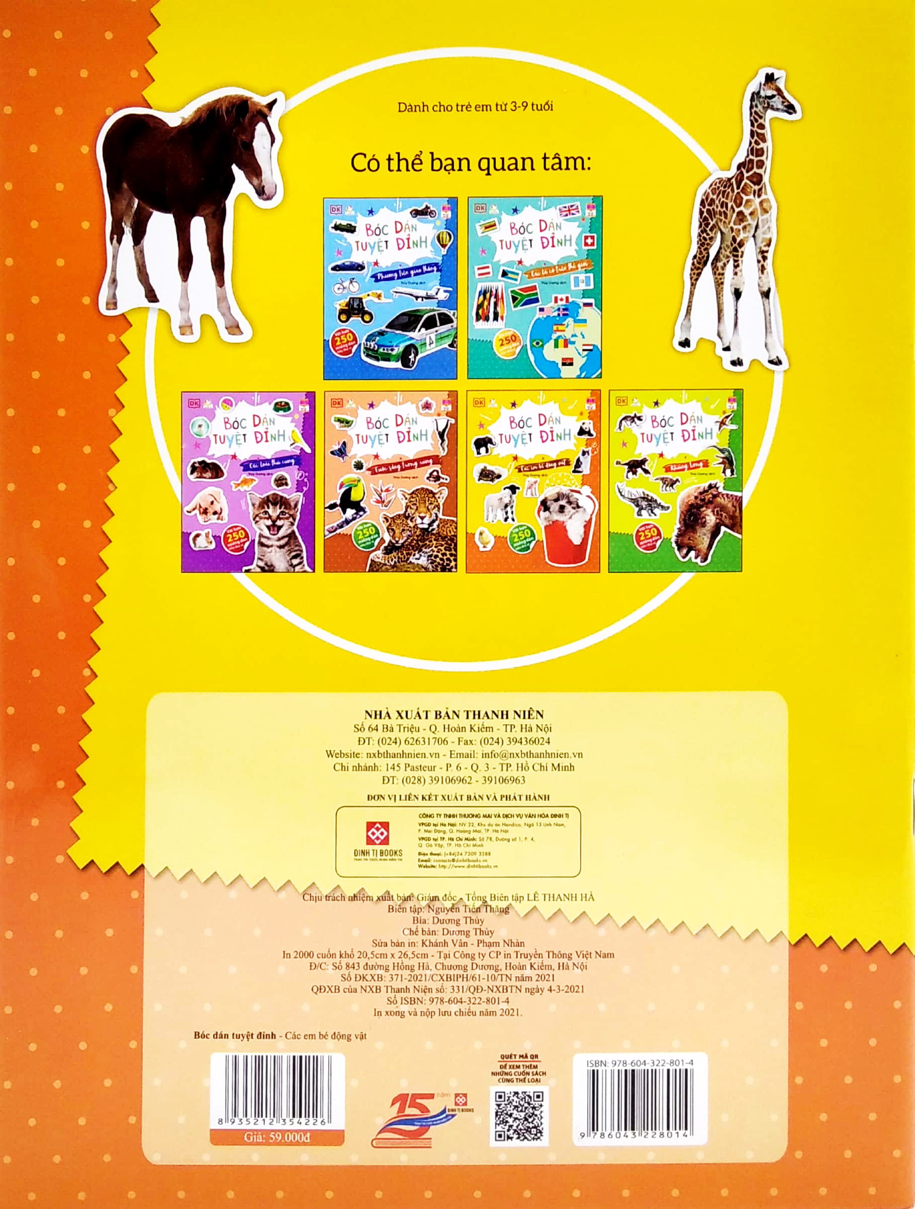 bóc dán tuyệt đỉnh - các em bé động vật (tái bản)