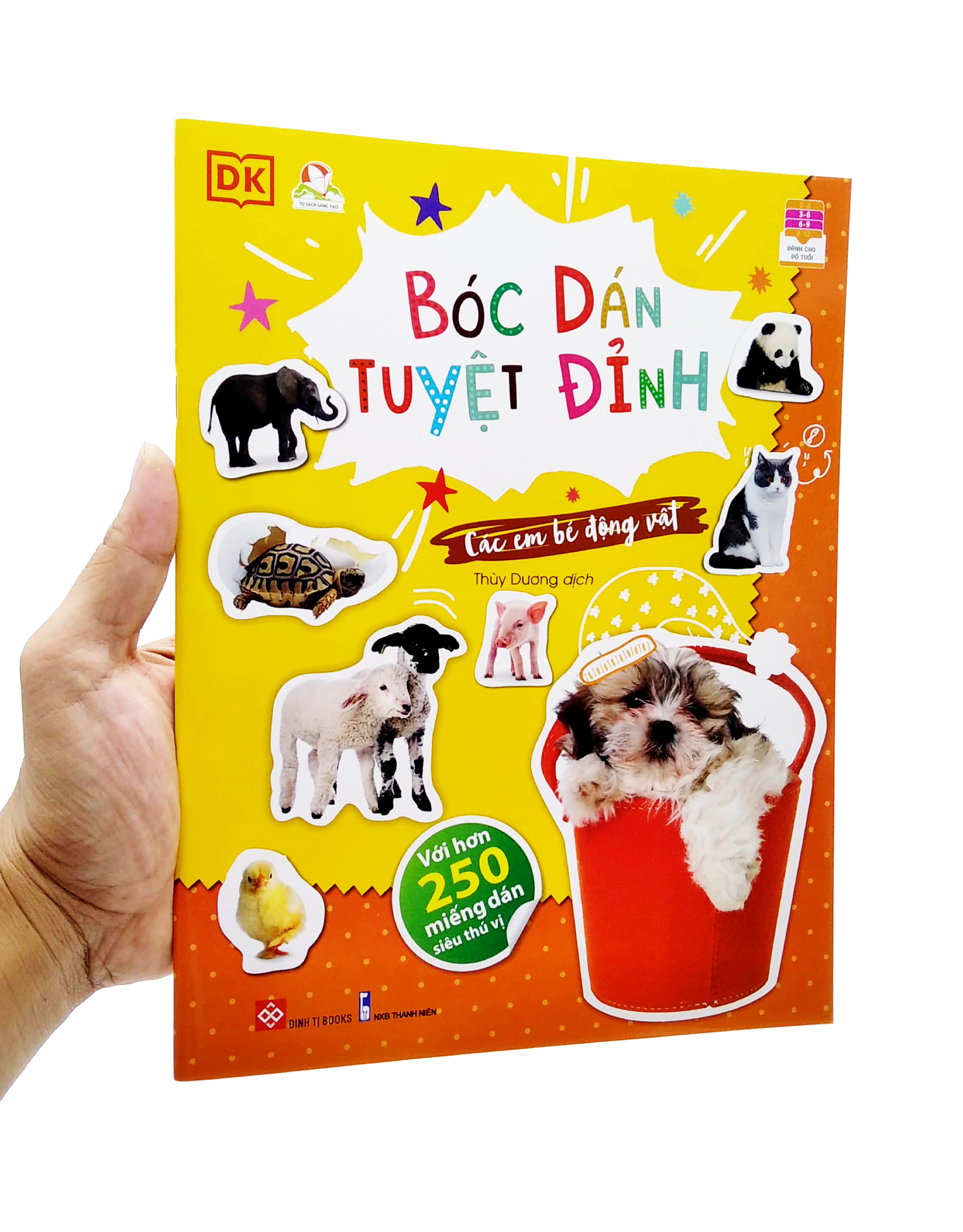 bóc dán tuyệt đỉnh - các em bé động vật (tái bản)