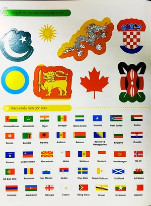 bóc dán tuyệt đỉnh - các lá cờ trên thế giới (tái bản)