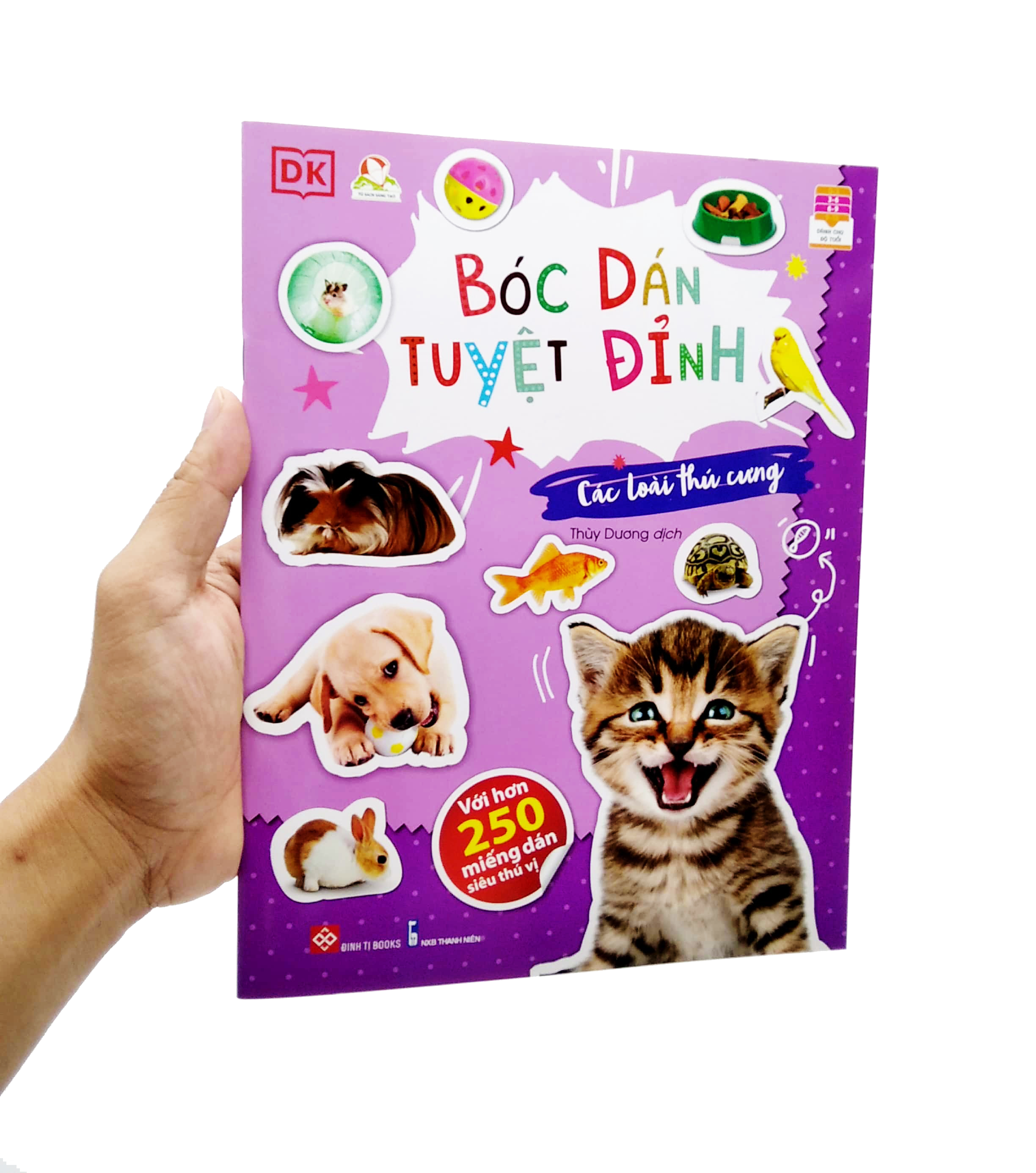 bóc dán tuyệt đỉnh - các loài thú cưng (tái bản)