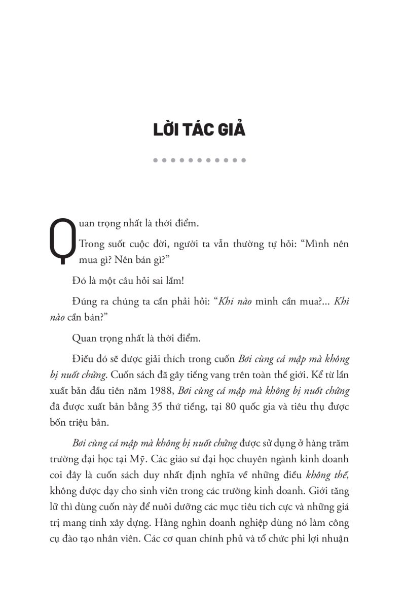 bơi cùng cá mập mà không bị nuốt chửng