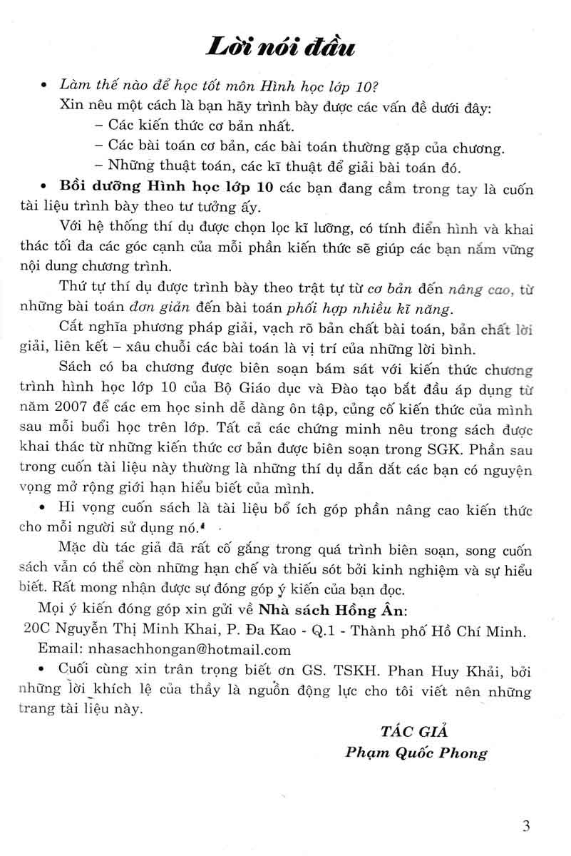 bồi dưỡng hình học 10 (biên soạn theo chương trình giáo dục phổ thông mới - dùng chung cho các bộ sgk hiện hành)