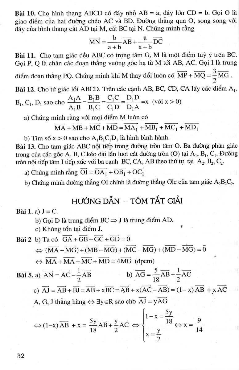 bồi dưỡng hình học 10 (biên soạn theo chương trình giáo dục phổ thông mới - dùng chung cho các bộ sgk hiện hành)