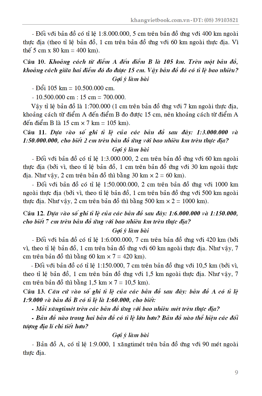 bồi dưỡng học sinh giỏi địa lí 6