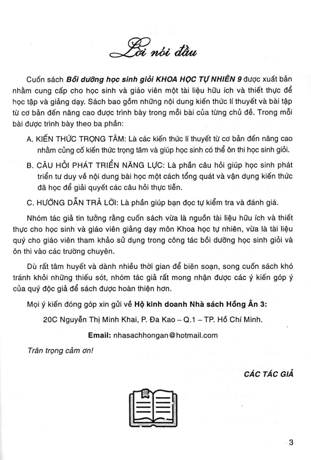 Bồi Dưỡng Học Sinh Giỏi Khoa Học Tự Nhiên 9