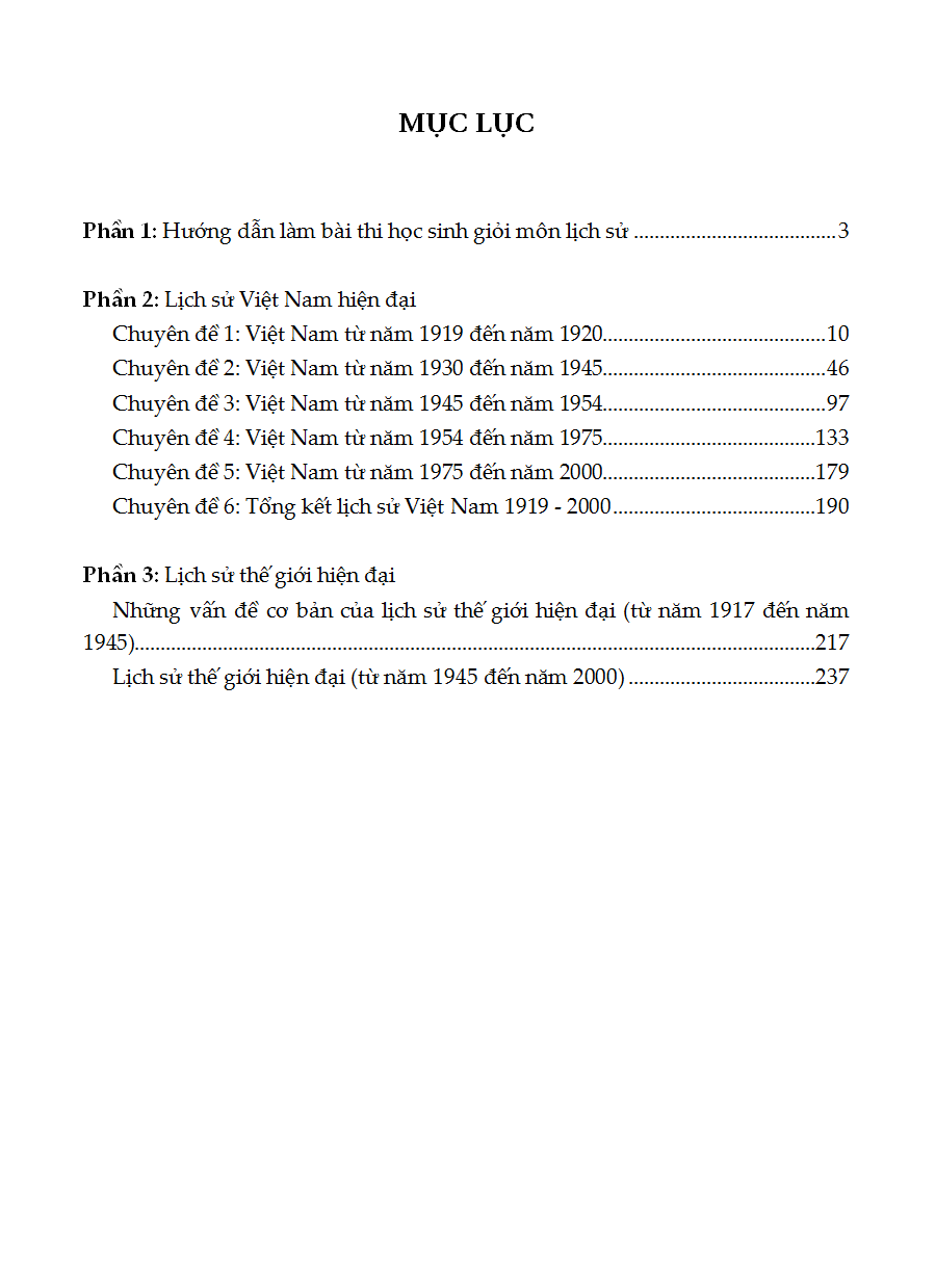 bồi dưỡng học sinh giỏi lịch sử 12 - phiên bản mới nhất