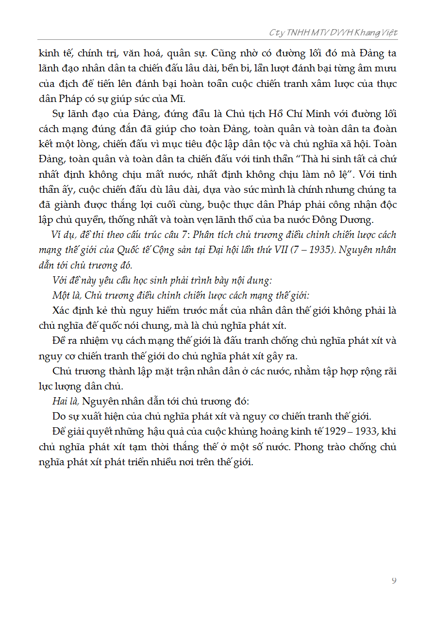 bồi dưỡng học sinh giỏi lịch sử 12 - phiên bản mới nhất