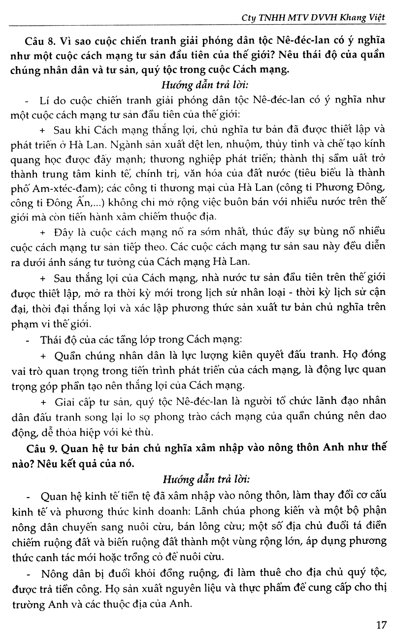 bồi dưỡng học sinh giỏi lịch sử 8 (2017)