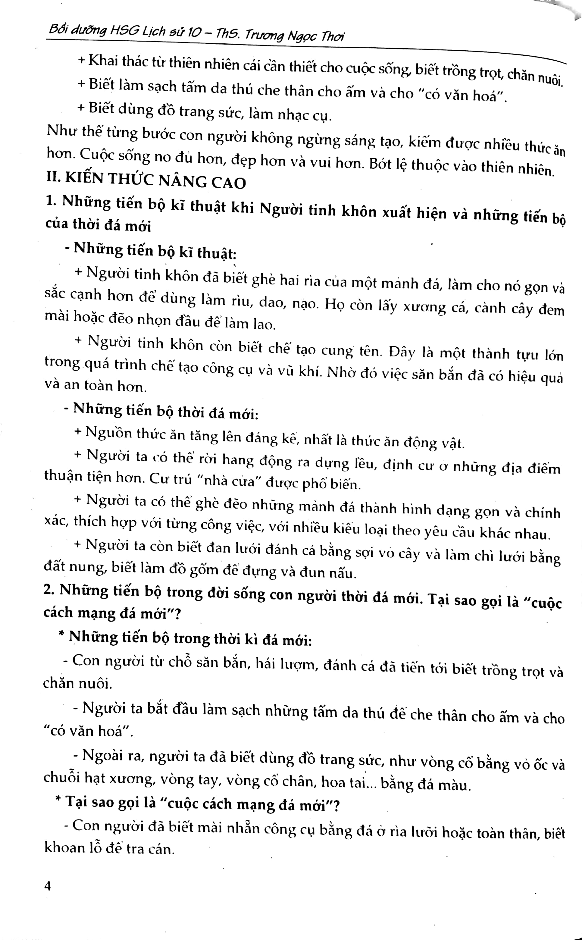 bồi dưỡng học sinh giỏi lịch sử - lớp 10
