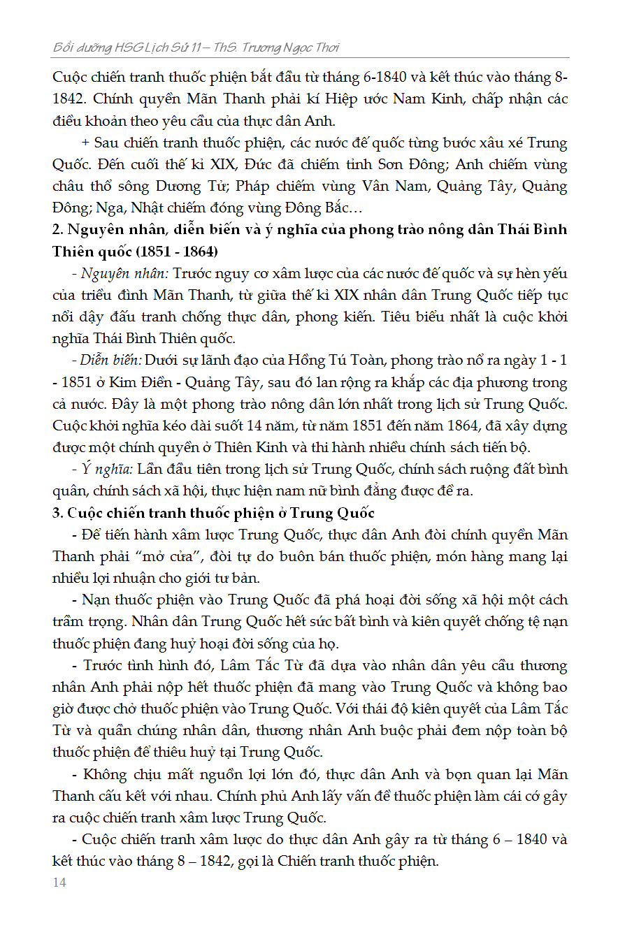 bồi dưỡng học sinh giỏi sử 11