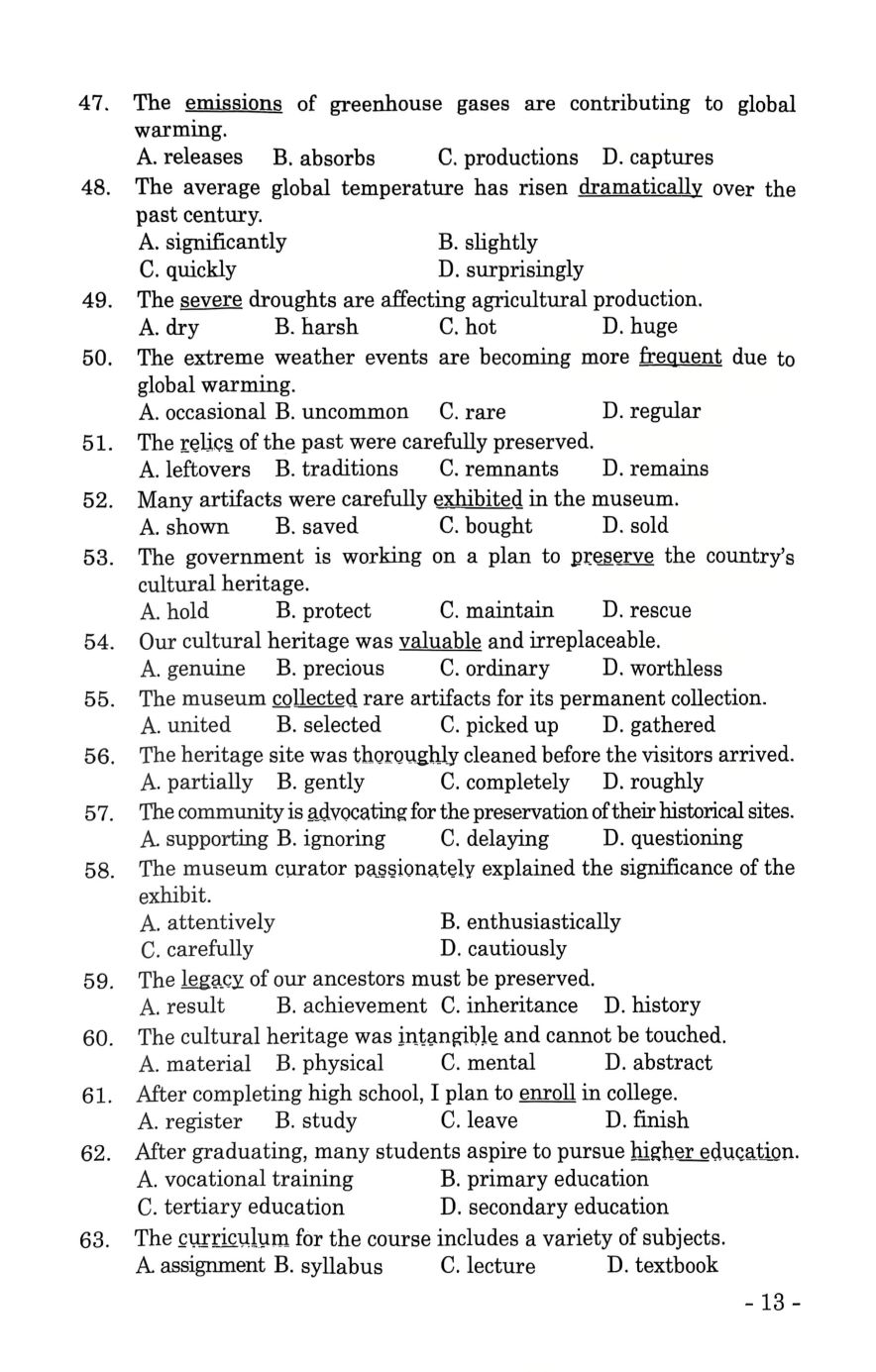 Bồi Dưỡng Học Sinh Giỏi Tiếng Anh 11