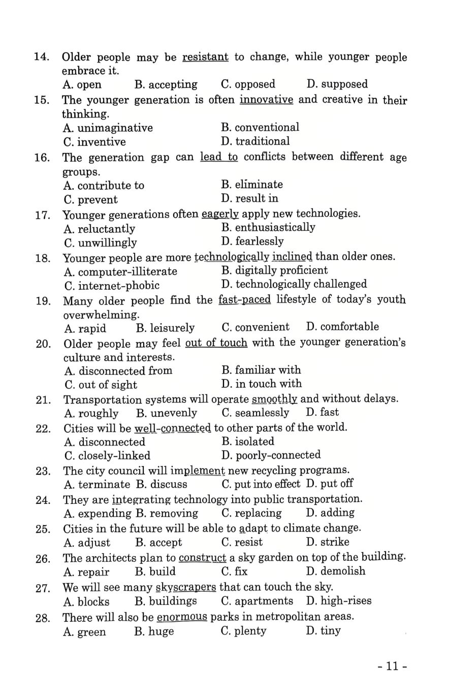 Bồi Dưỡng Học Sinh Giỏi Tiếng Anh 11