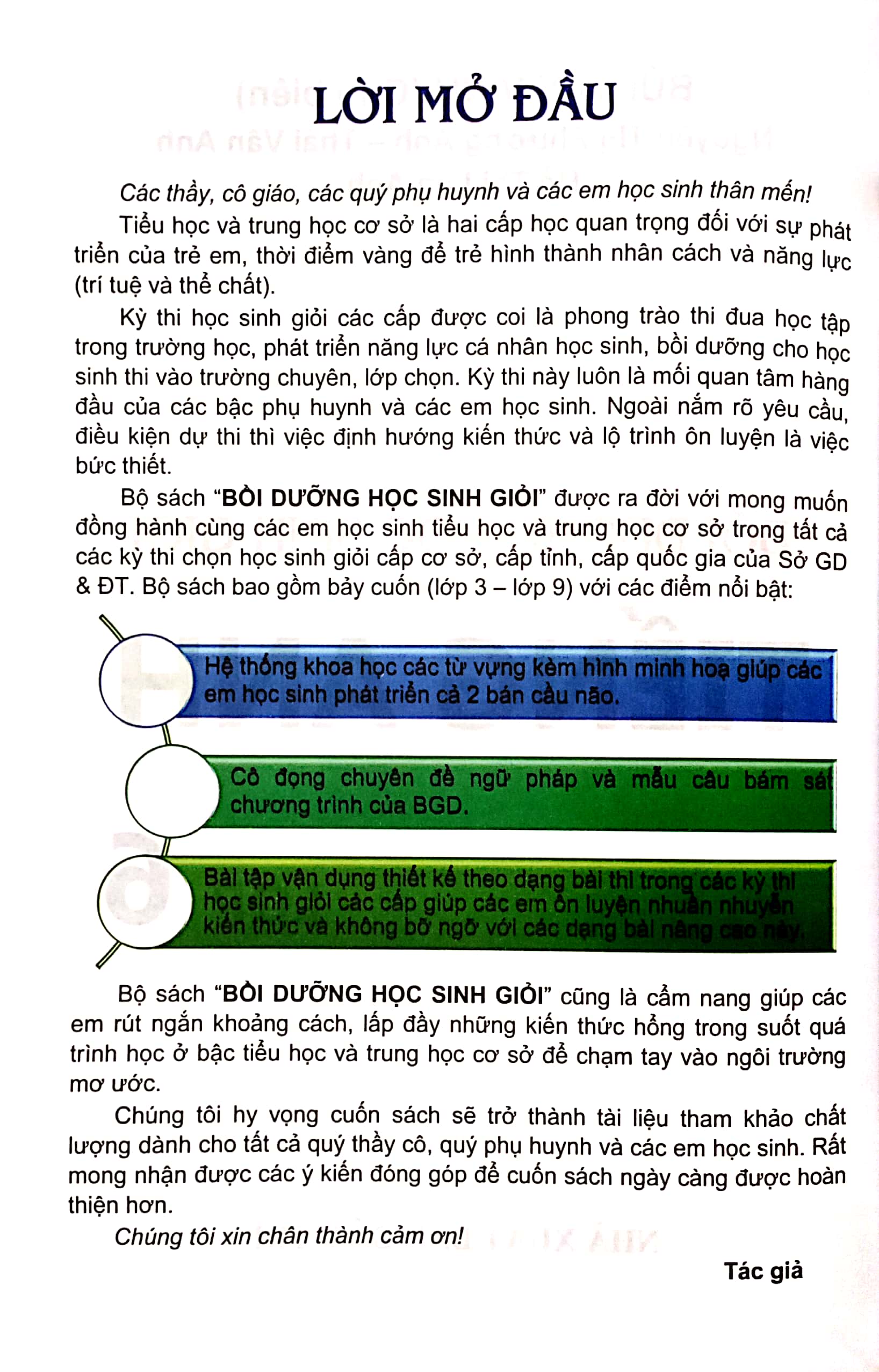 bồi dưỡng học sinh giỏi tiếng anh lớp 6