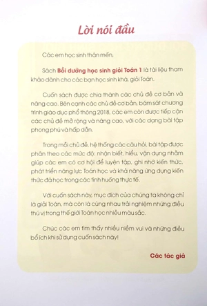 bồi dưỡng học sinh giỏi toán 1 (biên soạn theo chương trình giao dục phổ thông mới)