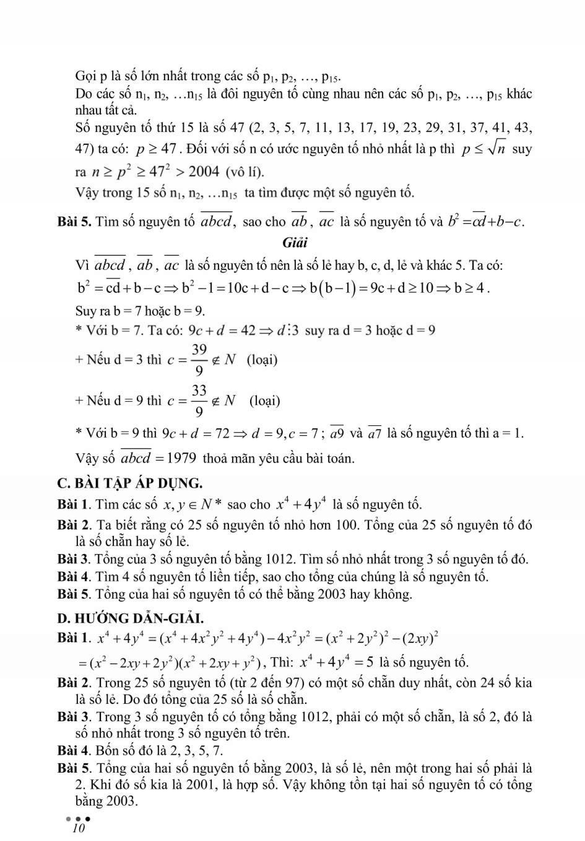 Boi Duong Hoc Sinh Gioi Toan 9 - Luyen Thi Vao Lop 10 THPT Chuyen Toan - Tap 1 - So Hoc-To Hop, Nguyen Ly Va Dai So