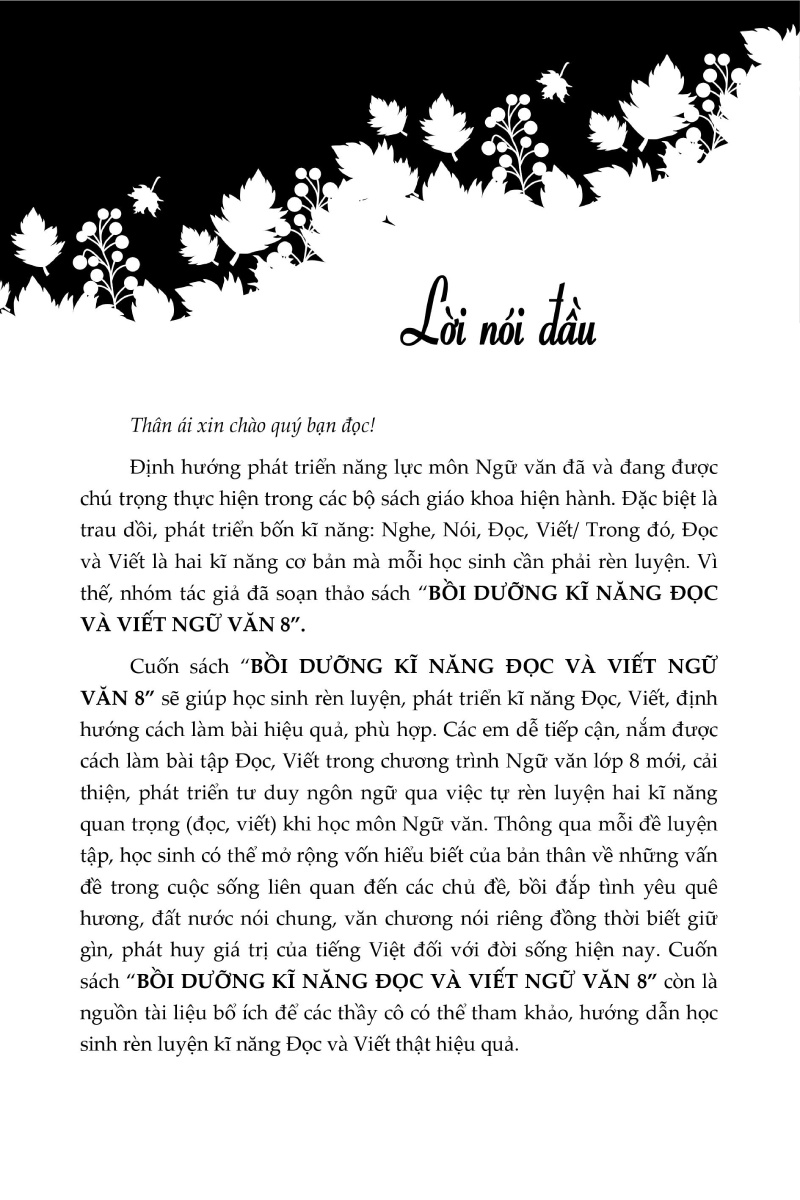 bồi dưỡng kĩ năng đọc và viết ngữ văn 8