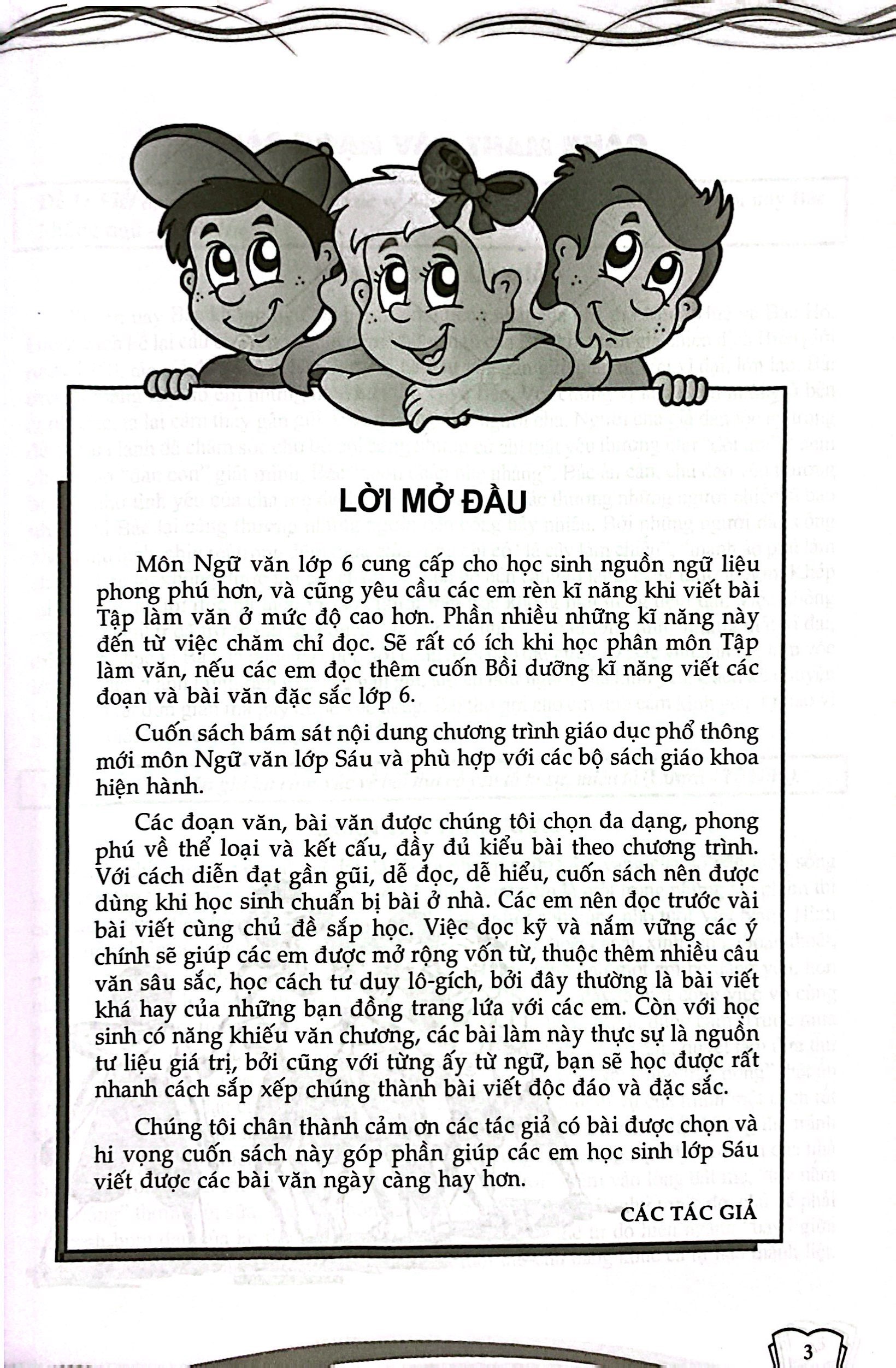 bồi dưỡng kỹ năng viết các đoạn và bài văn hay đặc sắc 6 (biên soạn theo chương trình giáo dục phổ thông mới)