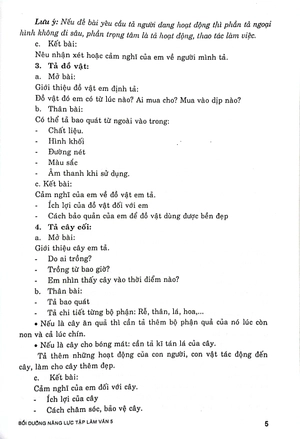 bồi dưỡng năng lực tập làm văn 5