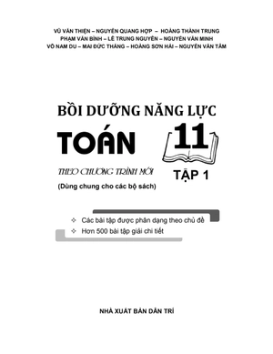 bồi dưỡng năng lực toán 11 - tập 1