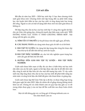 bồi dưỡng năng lực toán 11 - tập 1