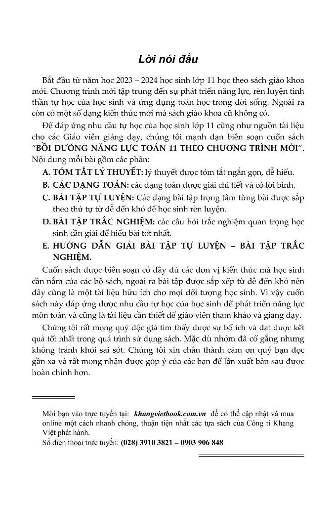 bồi dưỡng năng lực toán 11 - tập 2