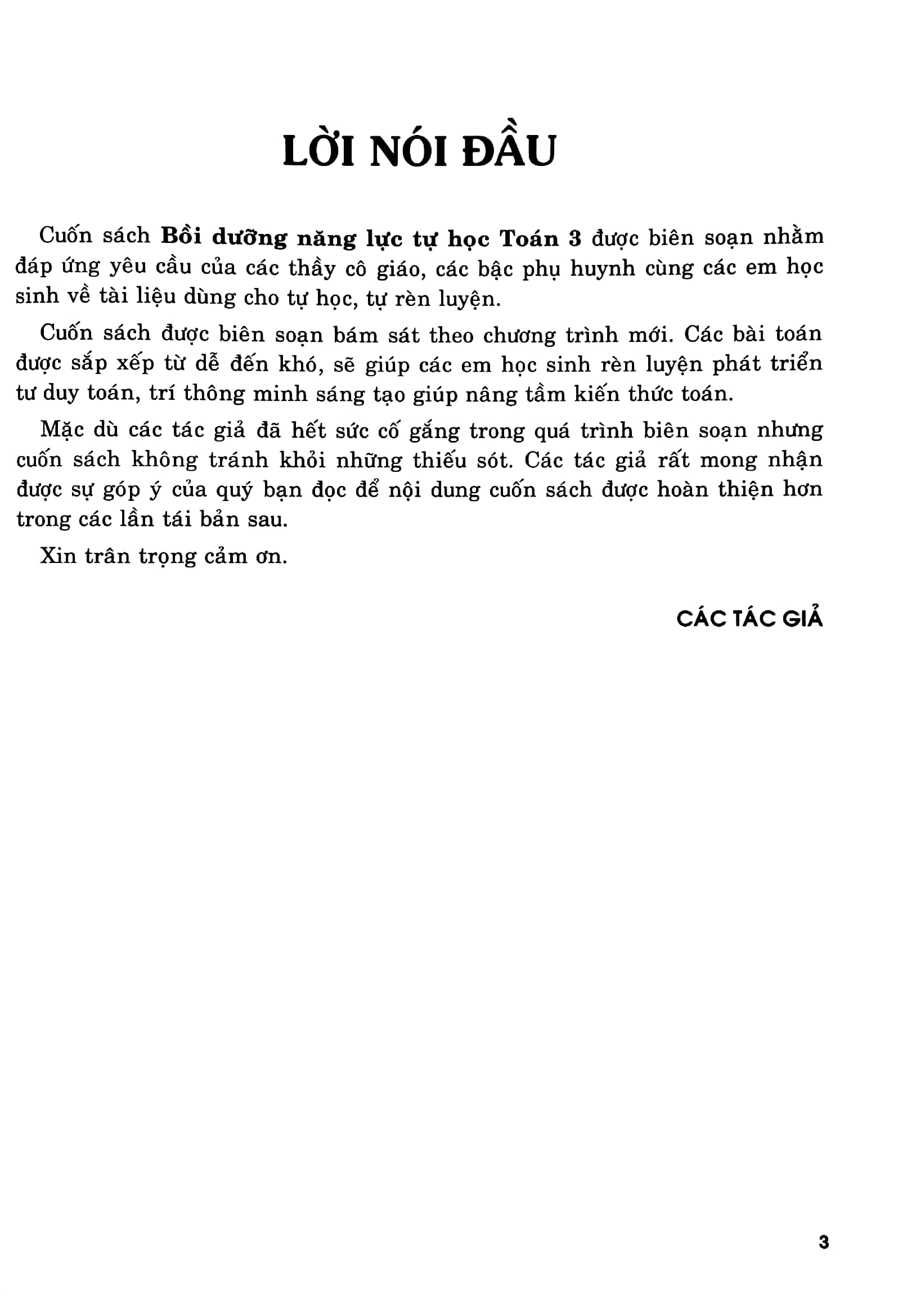 bồi dưỡng năng lực tự học toán 3 (nângtầm kiến thức - phát triển tư duy)