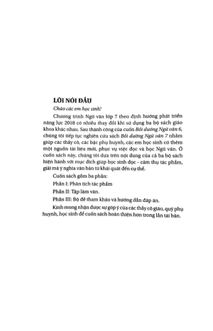 bồi dưỡng ngữ văn 7 (biên soạn theo chương trình giao dục phổ thông mới)